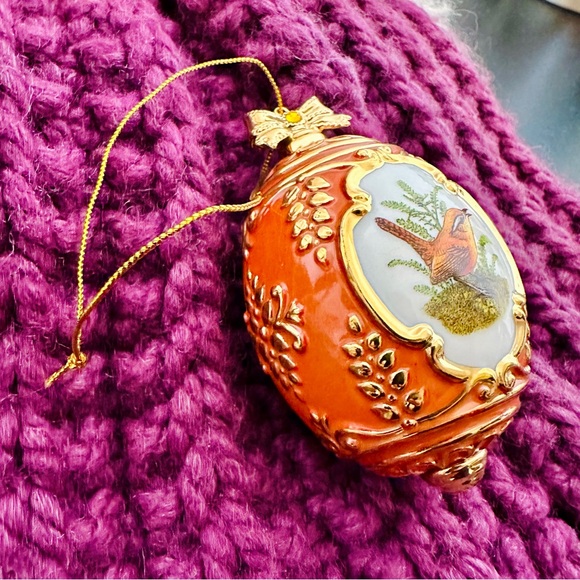 DANBURY MINT PAINTED BUNTING BIRDS OF SPLENDOR Ornament Cottagecore Birdwatcher - Picture 5 of 8